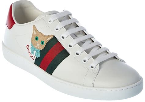 gucci ace cat sneakers|Gucci ace sneakers interlocking g.